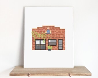 F&F Pizza Print - 8x10 - Art Print - Home Decor - Office Decor - Gift ideas - Brooklyn gifts - Tangible New York