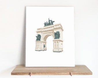 Grand Army Plaza Print - 8x10 - Art Print - Home Decor - Office Decor - Gift ideas - Brooklyn gifts - Tangible New York