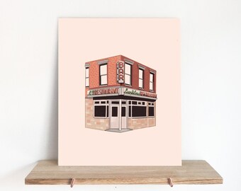 Long Island Bar Print - 8x10 - Art Print - Home Decor - Office Decor - Gift ideas - Brooklyn gifts - Tangible New York