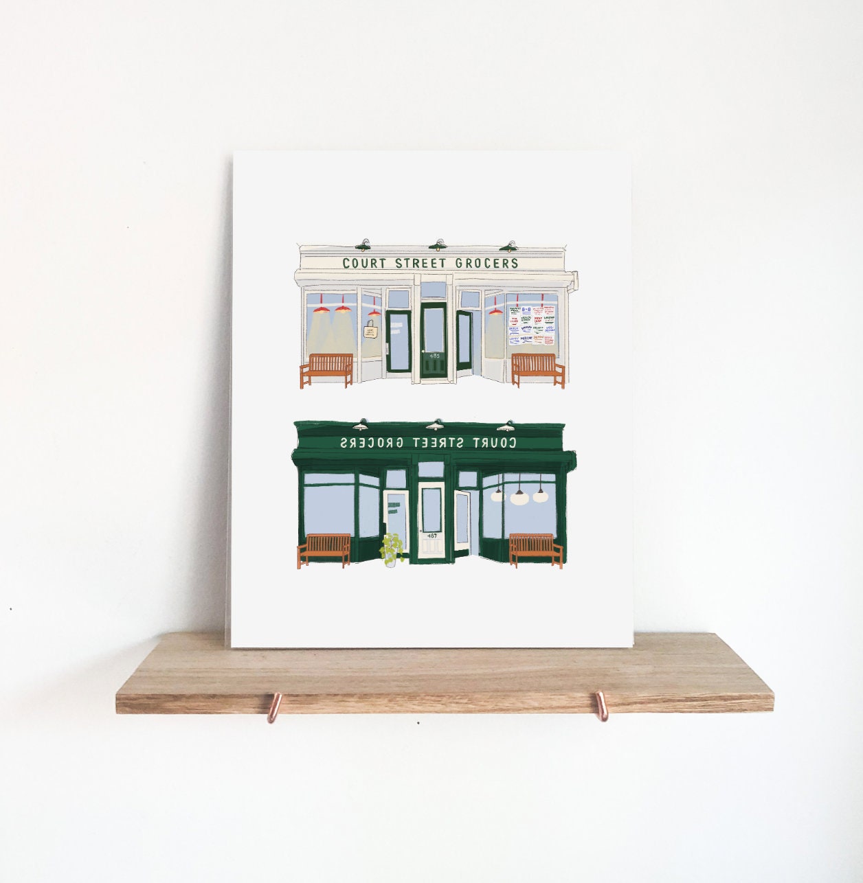 Court Street Grocers X2 Print 8x10 Art Print Home Decor Etsy