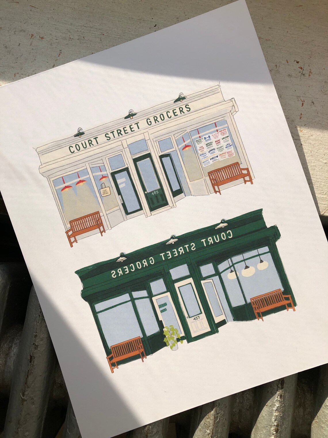 Court Street Grocers X2 Print 8x10 Art Print Home Decor Etsy