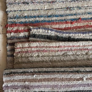 Antique Traditional hand loom Blanket, Mediterranean weaving rug - Sicilian Frazzata - 5.4 kg image 1