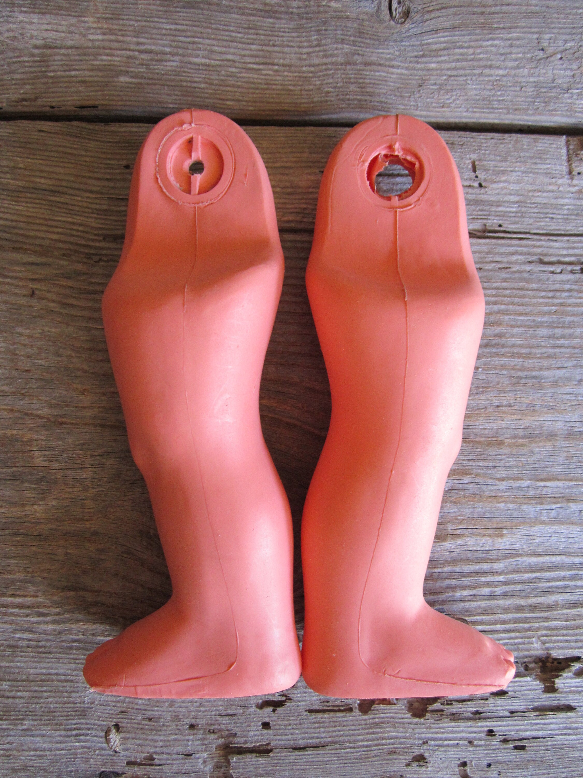 Vintage plastic Doll Leg OOAK doll spare parts Diy craft Etsy