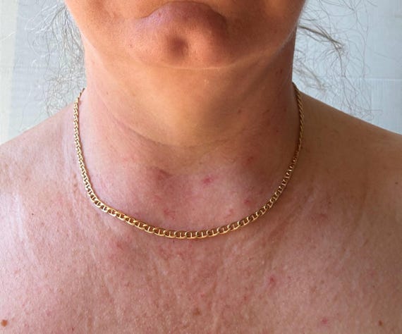 Vintage 750 Gold Necklace - Made in Italy - Hermès Style Sailor