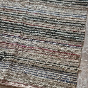 Antique Traditional hand loom Blanket, Mediterranean weaving rug - Sicilian Frazzata - 5.4 kg image 19