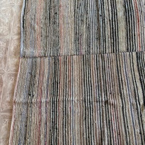 Antique Traditional hand loom Blanket, Mediterranean weaving rug - Sicilian Frazzata - 5.4 kg image 13