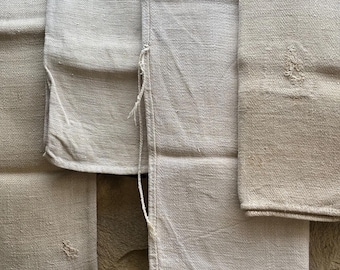 Antique hand-woven hemp Grain Sack, South Italy, Bench Cushions, Historic textiles