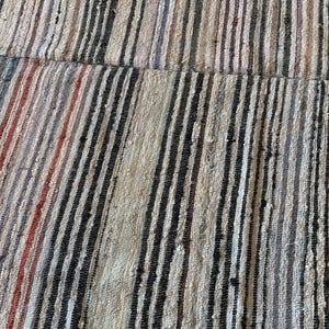 Antique Traditional hand loom Blanket, Mediterranean weaving rug - Sicilian Frazzata - 5.4 kg image 11