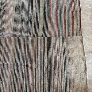 Antique Traditional hand loom Blanket, Mediterranean weaving rug - Sicilian Frazzata - 5.4 kg image 14