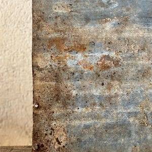 Vintage Zinc Panel, Rustic Cladding, Industrial Wall Art