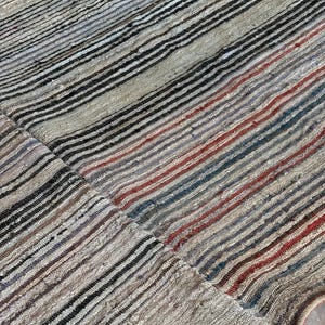 Antique Traditional hand loom Blanket, Mediterranean weaving rug - Sicilian Frazzata - 5.4 kg image 18