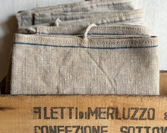 Handwoven Hemp Grain Sacks, South Italy 1930, Rustic Canvas, Shams, Only 1 Left