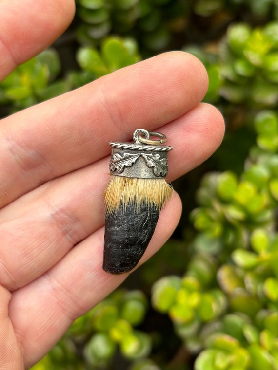 Trachten-Charivari Anhänger „Steinbock“ Aus 835er Silber – Gebraucht, Im Deutschen Stil