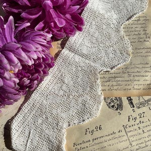 Vintage Crochet Shelf Edging, Hand embroidery, Cupboard Lace border