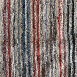 Antique Traditional hand loom Blanket, Mediterranean weaving rug - Sicilian Frazzata - 5.4 kg image 16