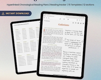 ASV Digital Journaling Bible | Reading Plan and Tracker | Bible Study | Verse Mapping | Digital Bible Journal | Goodnotes | Notability