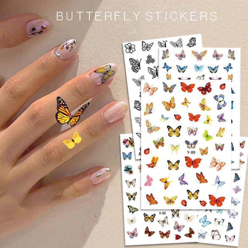 Butterfly Collection Nail Art Decal Sticker - Nailodia