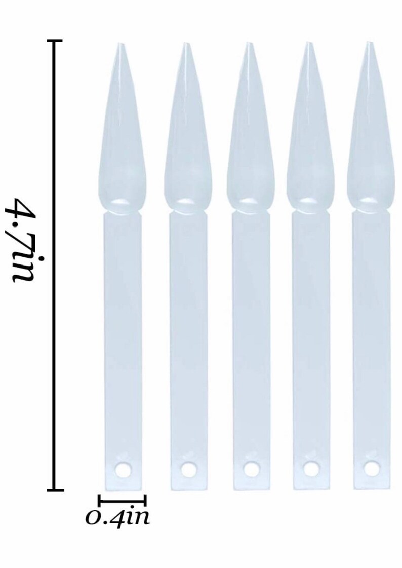 clear nail swatch sticks