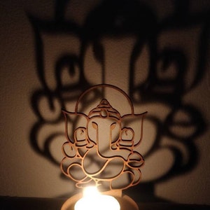 Ganesh tea light candle holder