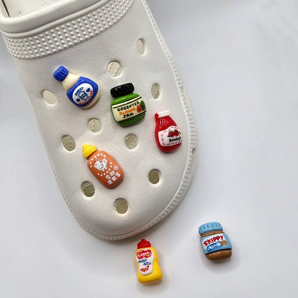 Condiments Spices Sauce  Croc  Shoe Charm, Charms, #034