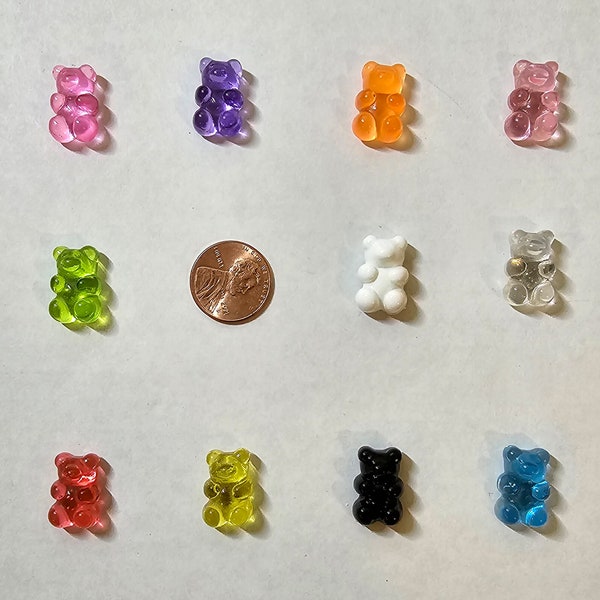 Set of 8 Mini Gummy Bear Refrigerator Cool Fridge Magnet  Set of 8