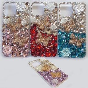 iPhone 11 Pro Max 8 Plus XS Max XR Bling Glitter Butterfly Cute
