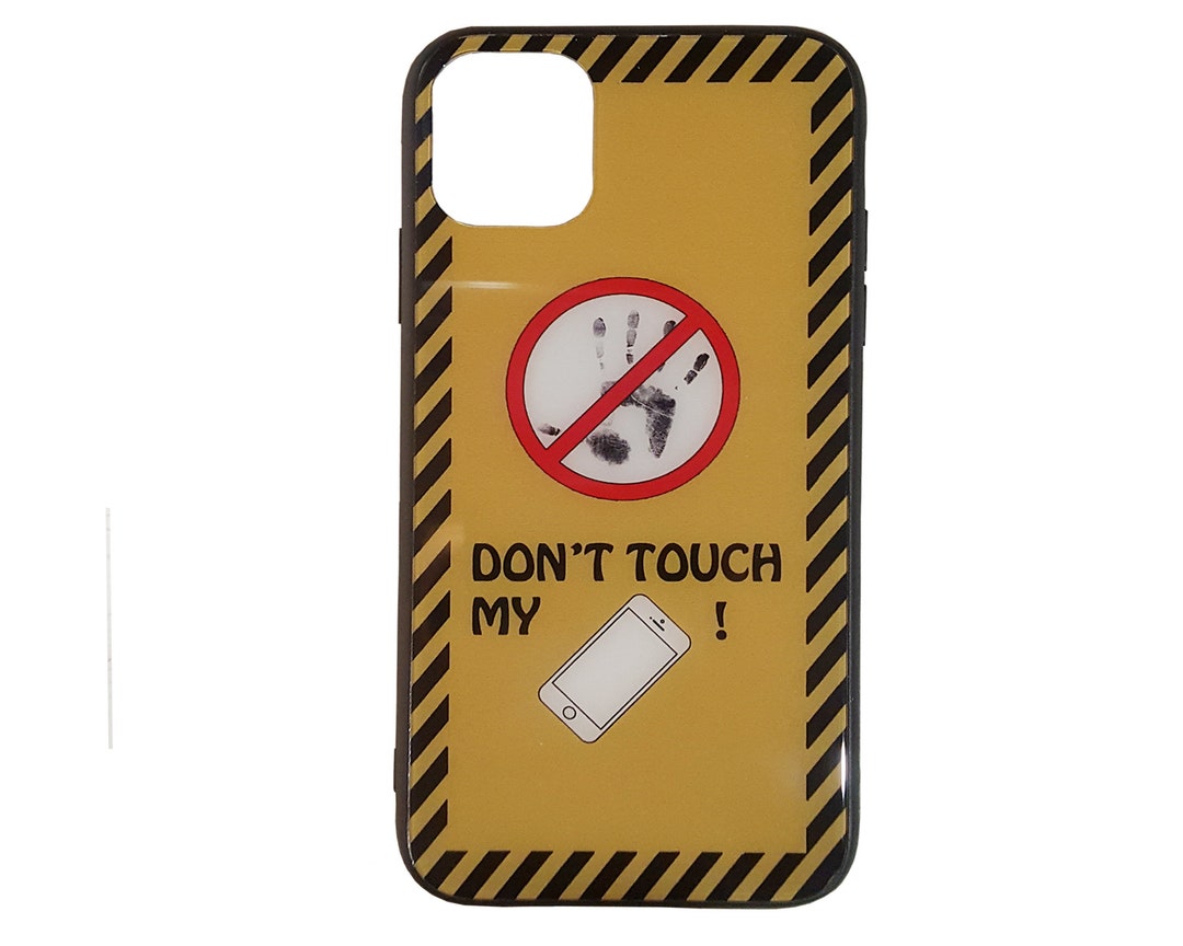 Lustige Don't Touch MY Phone Gehärtetes Glas Handyhüllen iPhone 6/7/8
