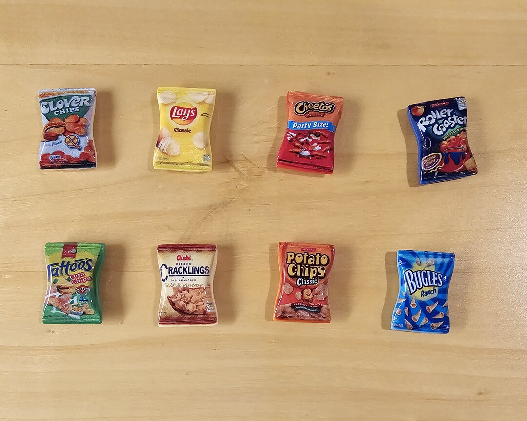 Snack Chips Refrigerator Cool Fridge Set of 8 Etsy