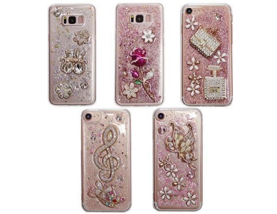 Glitter Rhinestone Charm Bling Deco Samsung Galaxy 