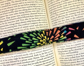 Cotton dyed fabric, Lavender Scented Bookworm, book weights, page holder, keep pages open,