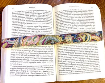 Paisley Book Weight: Lavender Scented Cotton Bookworm