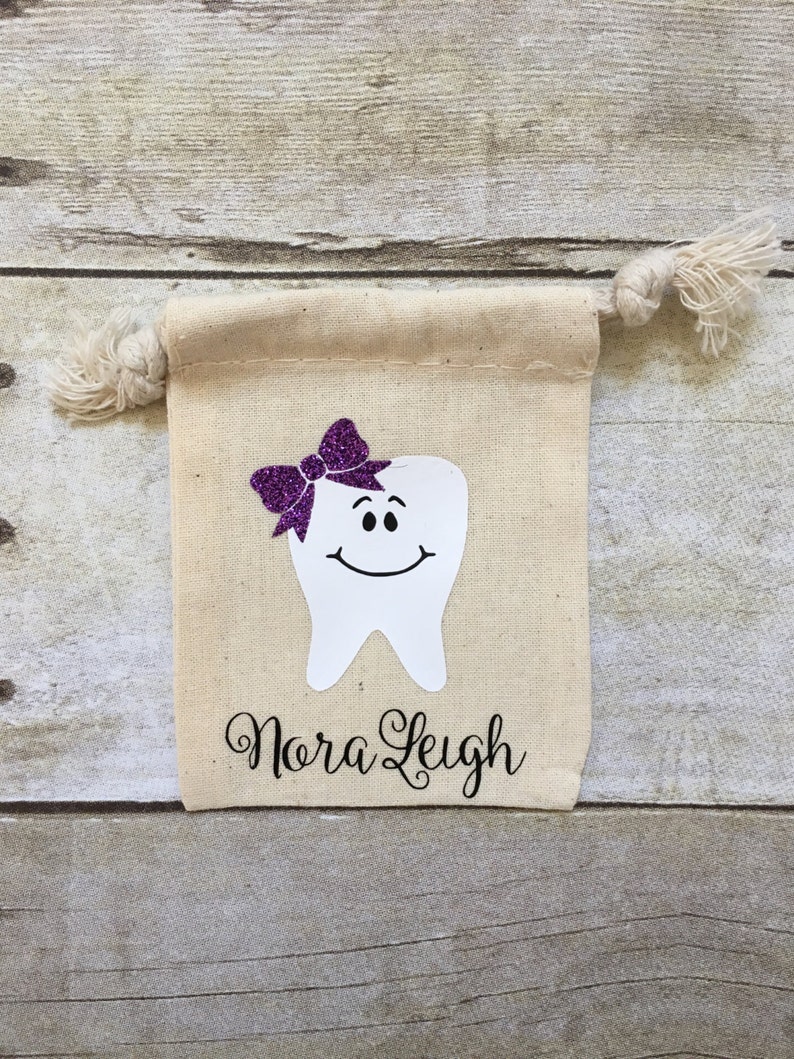 Baby/'s First Gifts for Kids Tooth Fairy Bag Tooth Fairy Pouch Personalized Gift Tooth Pouch Tooth Fairy Sack Personalized