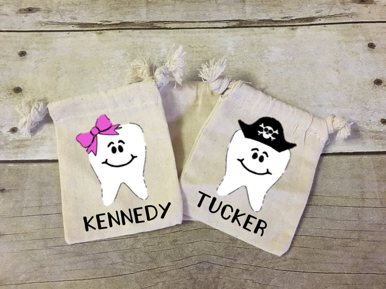 Baby/'s First Gifts for Kids Tooth Fairy Bag Tooth Fairy Pouch Personalized Gift Tooth Pouch Tooth Fairy Sack Personalized