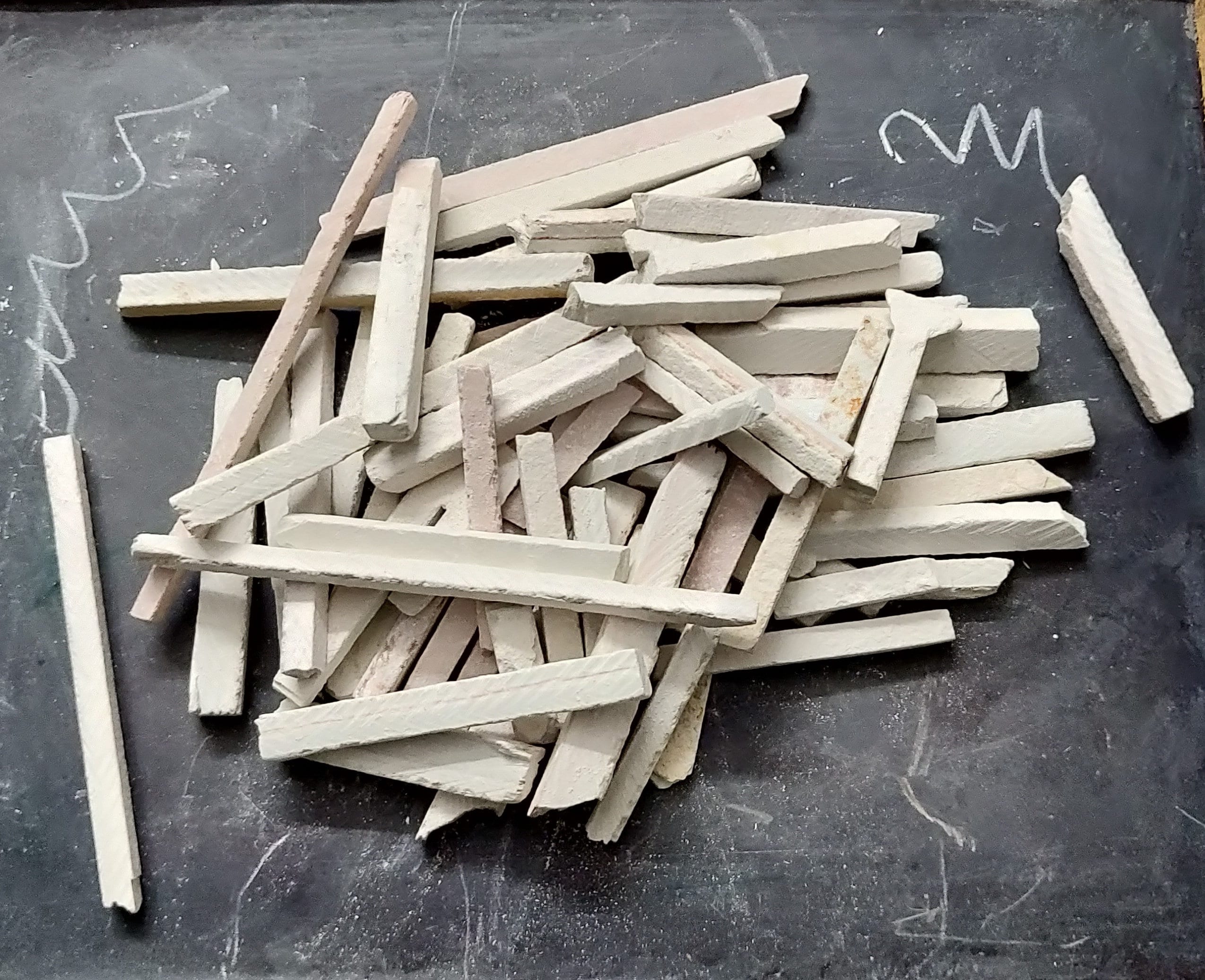 Slate Pencils 2 Kilograms 2000 Grams 58 mm Thick White Color Etsy