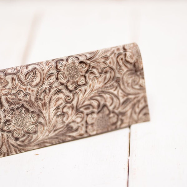 Women's Leather Western Checkbook Covers Etsy