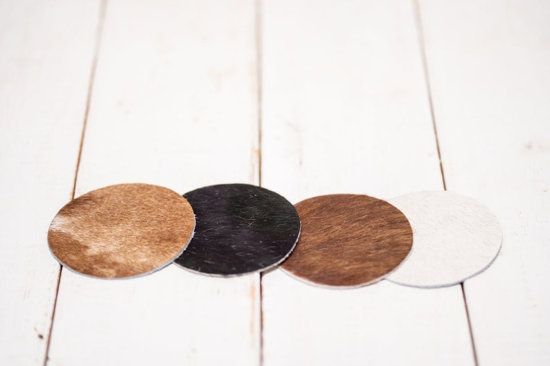 Cowhide Coasters Country Wedding Favors Unique Wedding Gift Etsy