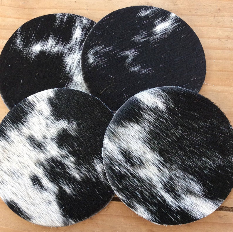 Cowhide Coasters Country Wedding Favors Unique Wedding Gift Etsy