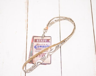 leraar lanyard, lederen lanyard voor sleutels, koeienhuid lanyard voor id, badge, student gift, unieke geschenken voor mannen, terug naar school leraar