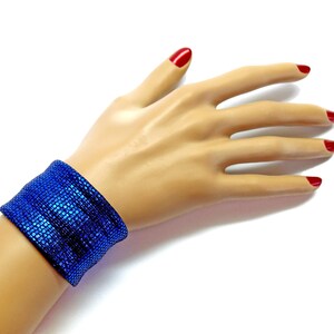 Gay pride parade drag queen outfit jewelry gift accessories blue wrist choker fashion stylish prom bracelet under 10 gift LGBT girlfriend image 1