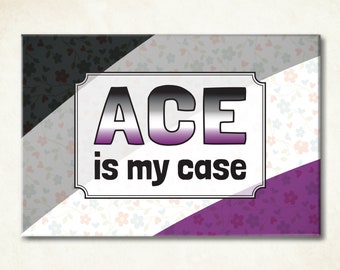 Ace pride flag magnet. Coming out gift for asexual