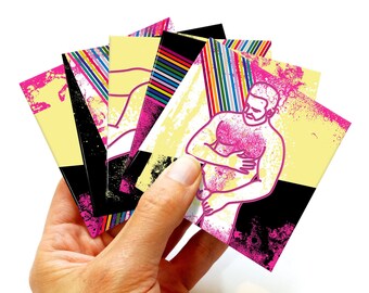 LGBTQ bear gay pride 5 coasters set