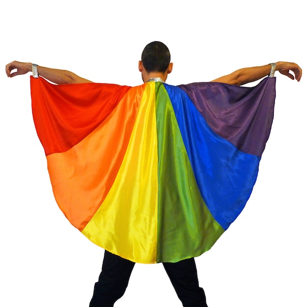 Capa de la bandera del orgullo del arco iris, disfraz de Drag Queen o atuendo gay