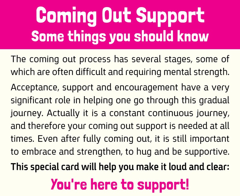 LGBTQ pride trans flag card. Transgender coming out of the closet support card image 10