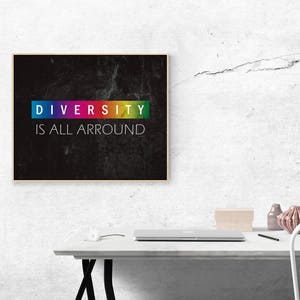 Equality, Support LGBT Gay Bi Transgender Lesbian pride, LGBT inspiration digital printable quote gift wall decor, Be yourself, Be different image 4