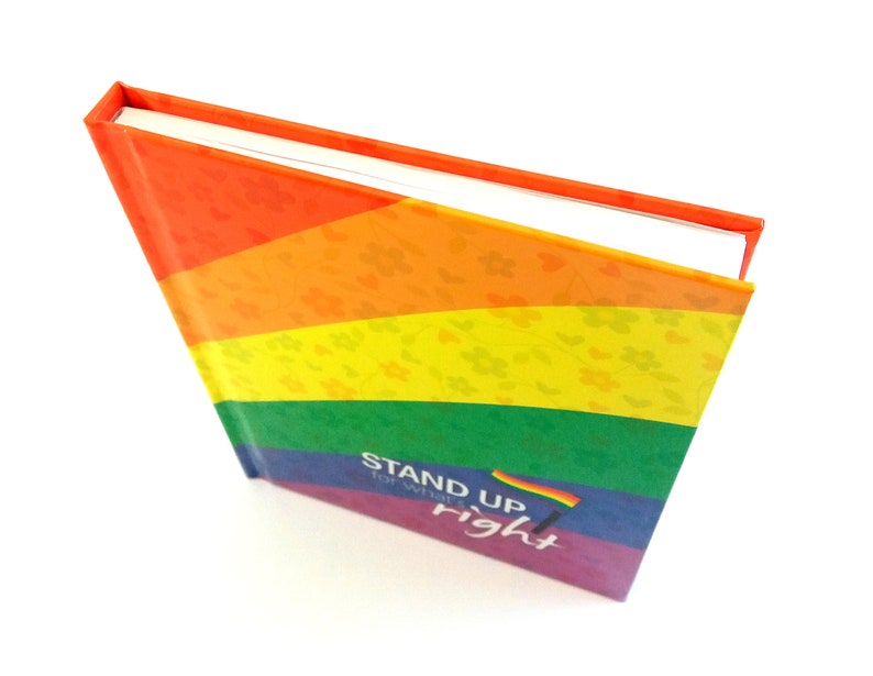 LGBTQ pride flag notebook with hard cover image 8