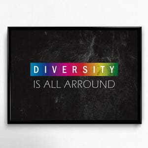 Equality, Support LGBT Gay Bi Transgender Lesbian pride, LGBT inspiration digital printable quote gift wall decor, Be yourself, Be different image 5