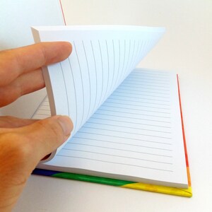 LGBTQ pride flag notebook with hard cover image 6