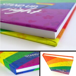 LGBTQ pride flag notebook with hard cover image 5