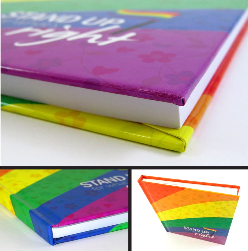 LGBTQ pride flag notebook with hard cover image 5