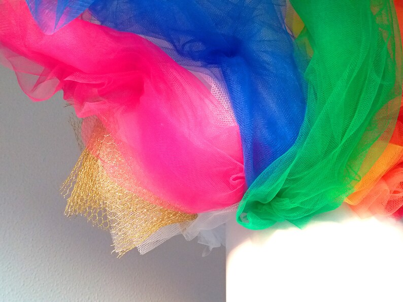 Rainbow headpiece fascinator for gay parades image 9